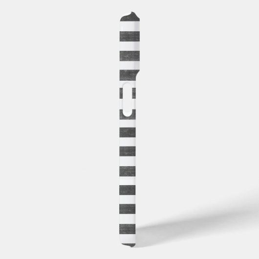 Houtskool en witte streep Case-Mate iPhone case (Achterkant / Rechts)