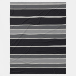Houtskool en zwarte streep auto fleece deken