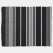 Houtskool en zwarte streep auto fleece deken (Voorkant (Horizontaal))