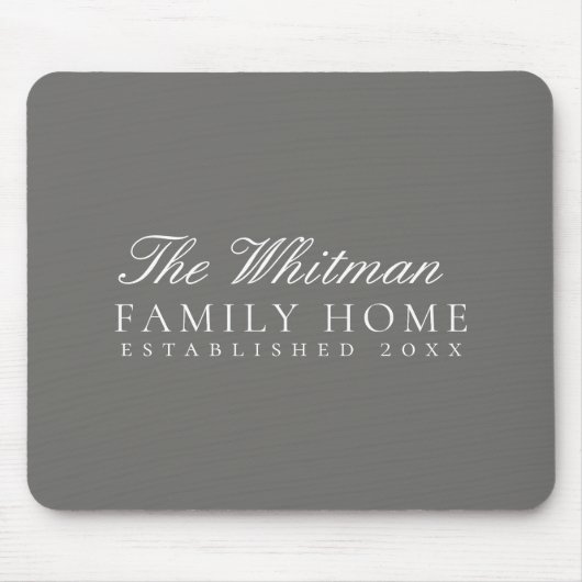 Houtskool Familie Huis Muismat (Voorkant)