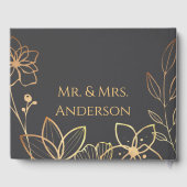 Houtskool & Goud gastenboek (Achterkant)