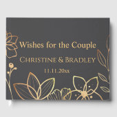 Houtskool & Goud gastenboek (Voorkant)