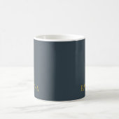 Houtskool Goud Naam Persoonlijk Aangepast Luxe Cad Koffiemok (Center)