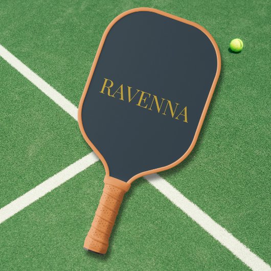 Houtskool Goud Naam Persoonlijk Aangepast Luxe Cad Pickleball Paddle