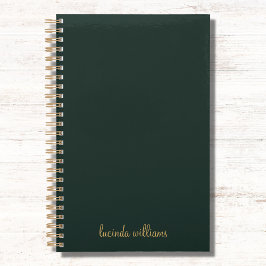  houtskool & Gouden Script Monogram Planner