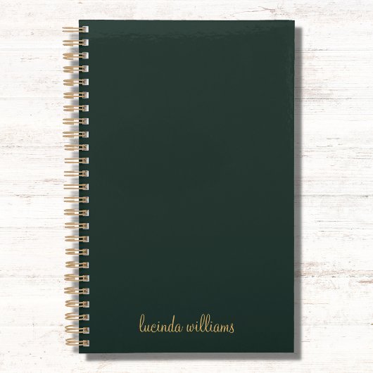 houtskool & Gouden Script Monogram Planner