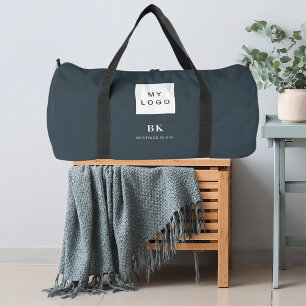 Houtskool grijs business logo naam monogram plunjezak