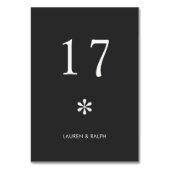 Houtskool grijs | Chic Minimal Typography Wedding Kaart (Achterkant)