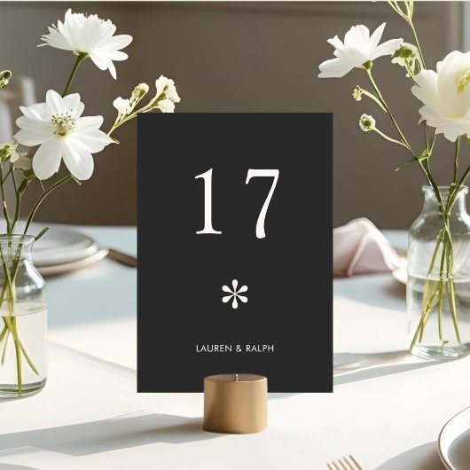 Houtskool grijs | Chic Minimal Typography Wedding Kaart