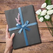 Houtskool Grijs Effen Kleur | Klassiek | Elegant Cadeaupapier