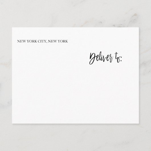 Houtskool Grijs en Gouden Folie Save the Date Aankondigingskaart (Achterkant)