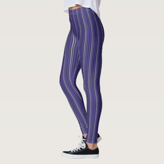 Houtskool grijs en Paarse Leggings (Links)