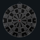 Houtskool grijs en zwart dartbord<br><div class="desc">Houtskool grijs en zwart dartbord</div>