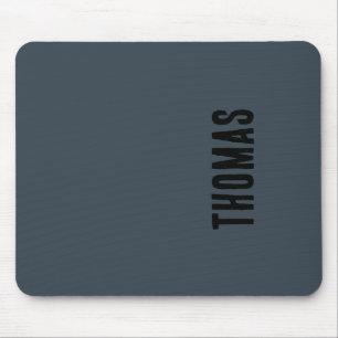 Houtskool Grijs Gepersonaliseerde Minimalistische  Muismat