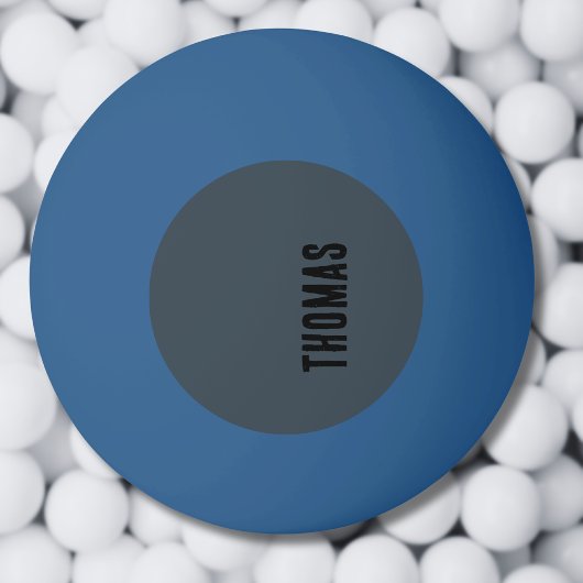 Houtskool Grijs Gepersonaliseerde Minimalistische Pingpongbal