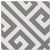 Houtskool Grijs Grieks Sleutel Grote Schaal Stof (Close Up)