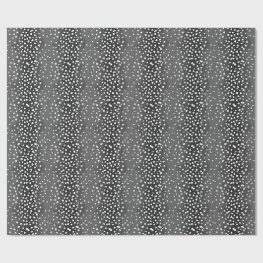 Houtskool Grijs Herten Fawn Vlekken Verpakking Pap Cadeaupapier (Vlak)