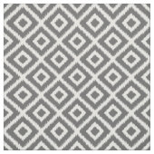 Houtskool Grijs Ikat Diamonds Stof (Swatch)