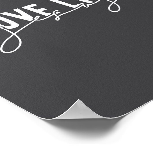 Houtskool grijs Liefde zoals Jezus Christelijk Poster (Hoek)