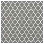 Houtskool Grijs Marokkaans Quatrefoil Stof (Swatch)
