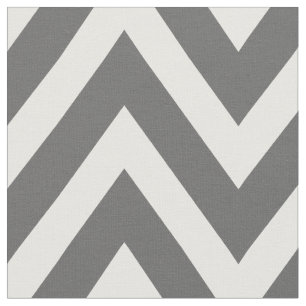 Houtskool Grijs Modern Chevron Grote Schaal Stof