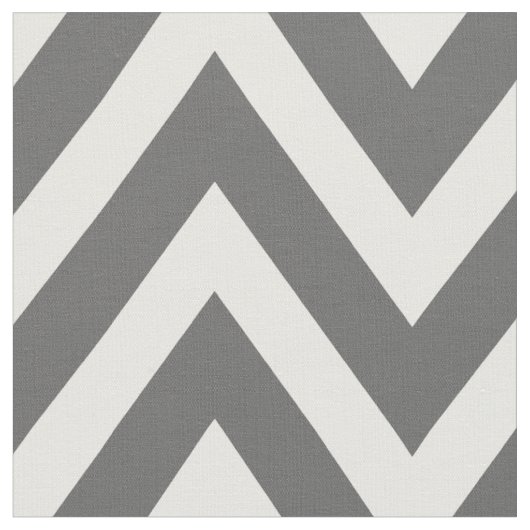 Houtskool Grijs Modern Chevron Grote Schaal Stof (Close Up)