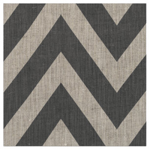 Houtskool Grijs Modern Chevron Grote Schaal Stof