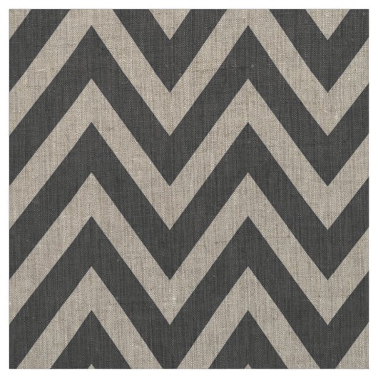 Houtskool Grijs Modern Chevron Grote Schaal Stof (Swatch)