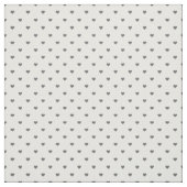 Houtskool Grijs Polka Dot Harten Stof (Swatch)