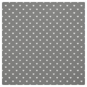 Houtskool Grijs Polka Dot Harten Stof (Swatch)