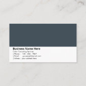 Houtskool grijs | "Sterkte en stabiliteit" Visitekaartje (Achterkant)