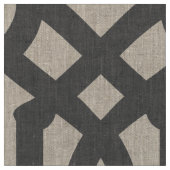 Houtskool Grijs Trellis Grote Schaal Stof (Close Up)
