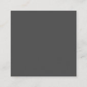 Houtskool Grijs Vierkant 2.5"x2.5"Custom Bellen Ka (Voorkant)