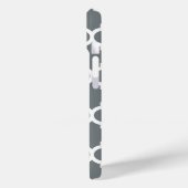 Houtskool Grijs Wit Marokkaans #5 Mint Naam Monogr Case-Mate iPhone Case (Achterkant / Links)