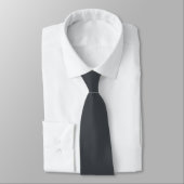 Houtskool Grijs Witte Lauwerier Monogram Trouwnaam Stropdas (Gebonden)