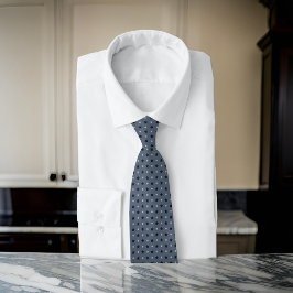 Houtskool grijs zwart sterren blauw Stippen minima Stropdas