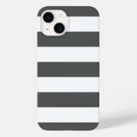 Houtskool Grijze Brede Streep