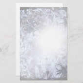 Houtskool Grunge Abstract Bloemen Briefpapier (Voorkant / Achterkant)