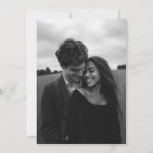 Houtskool Hemelse Boog Uitnodiging bruiloft Foto (Achterkant)