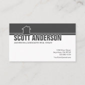 Houtskool Home Pictogram Sociale Media Visitekaartje (Voorkant)