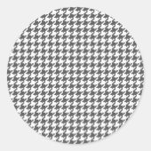 Houtskool Houndstooth Stickers (Voorkant)