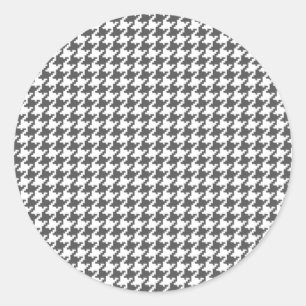 Houtskool Houndstooth Stickers