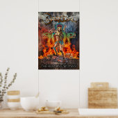 Houtskool krijger poster (Keuken)