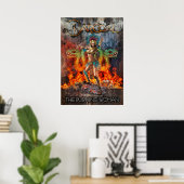 Houtskool krijger poster (Thuiskantoor)