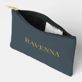 Houtskool Luxe Aangepaste Serif Naam Cadeau Voor H Etui (Open)