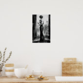 houtskool luxe fancy elegante avond me - tijd poster (Keuken)