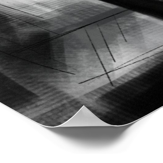 houtskool luxe fancy elegante avond me - tijd poster (Hoek)