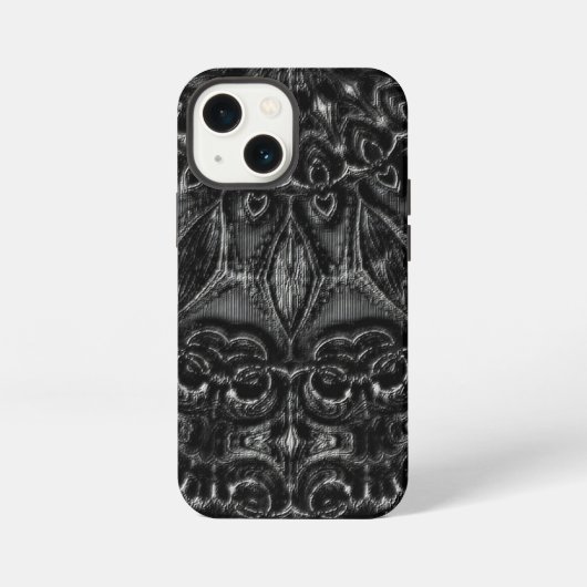 Houtskool Mandala iPhone Hoesje (Achterkant)