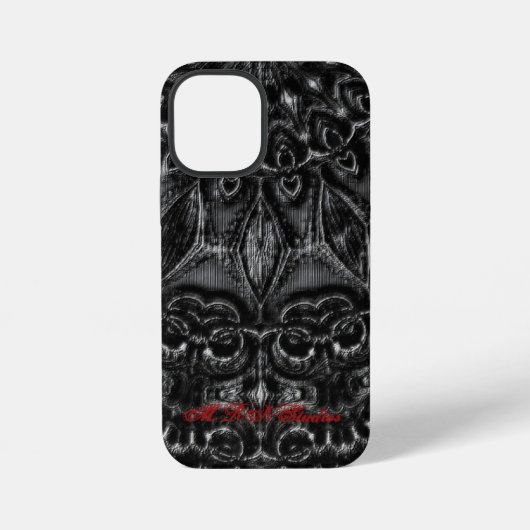 Houtskool Mandala  iPhone Hoesje (Achterkant)