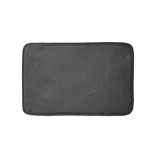 Houtskool Marmer Elegante Moderne Esthetische Stij Badmat (Voorkant)